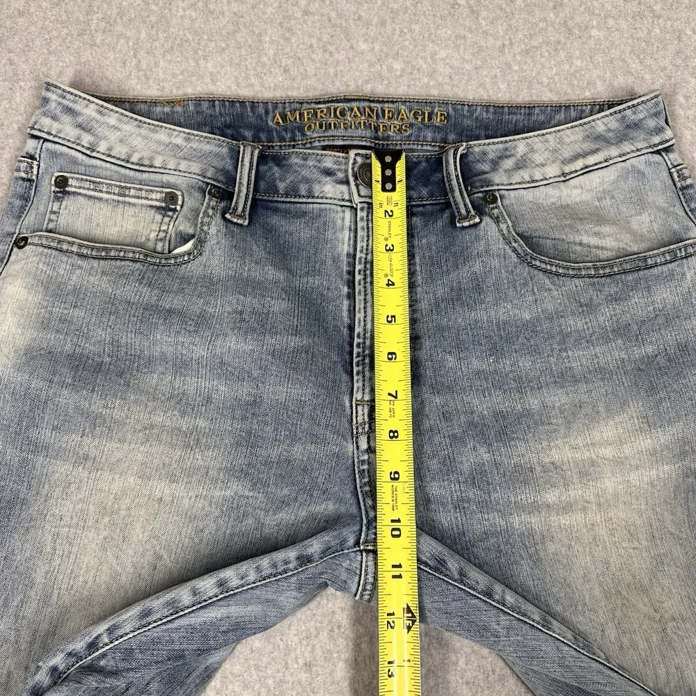American Eagle‎ Extreme Flex Original Straight Men's 34x30 Light Wash Great fade